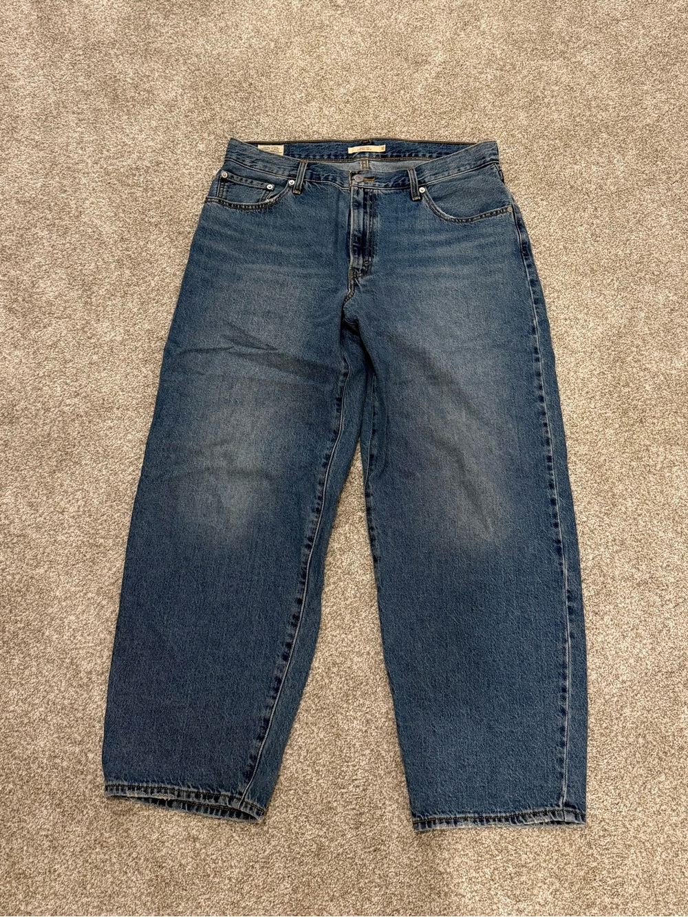 Levi's Women's Baggy Dad Jeans - Medium Blue Denim